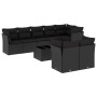 Set de sofás de jardín 8 piezas y cojines ratán sintético negro de , Conjuntos de jardín - Ref: Foro24-3249754, Precio: 606,4...