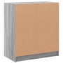 Armario auxiliar puertas de vidrio gris Sonoma 68x37x75,5 cm de , Aparadores - Ref: Foro24-836383, Precio: 78,58 €, Descuento: %