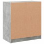 Armario auxiliar puertas de vidrio gris hormigón 68x37x75,5 cm de , Aparadores - Ref: Foro24-836381, Precio: 76,24 €, Descuen...
