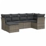 Set de muebles de jardín 6 pzas y cojines ratán sintético gris de , Conjuntos de jardín - Ref: Foro24-3217950, Precio: 347,08...