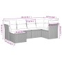 Set de muebles de jardín 6 pzas y cojines ratán sintético gris de , Conjuntos de jardín - Ref: Foro24-3217950, Precio: 347,08...