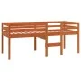Cama alta madera maciza de pino marrón cera 80x200 cm de , Camas y somieres - Ref: Foro24-844482, Precio: 130,17 €, Descuento: %