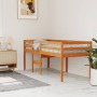 Cama alta madera maciza de pino marrón cera 80x200 cm de , Camas y somieres - Ref: Foro24-844482, Precio: 131,60 €, Descuento: %