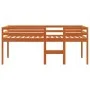 Cama alta madera maciza de pino marrón cera 80x200 cm de , Camas y somieres - Ref: Foro24-844482, Precio: 130,17 €, Descuento: %