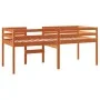 Cama alta madera maciza de pino marrón cera 80x200 cm de , Camas y somieres - Ref: Foro24-844482, Precio: 130,17 €, Descuento: %