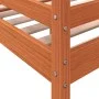 Cama alta madera maciza de pino marrón cera 80x200 cm de , Camas y somieres - Ref: Foro24-844482, Precio: 130,17 €, Descuento: %
