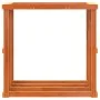 Soporte leña de exterior madera pino marrón cera 109x52x106 cm de , Bolsas y soportes de leña - Ref: Foro24-844494, Precio: 8...