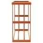 Soporte leña de exterior madera pino marrón cera 109x52x106 cm de , Bolsas y soportes de leña - Ref: Foro24-844494, Precio: 8...