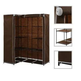 Brown corner cabinet 130x87x169 cm by vidaXL, Wardrobes - Ref: Foro24-282450, Price: 57,14 €, Discount: %