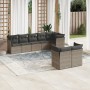 Set de sofás de jardín 8 pzas y cojines ratán sintético gris de , Conjuntos de jardín - Ref: Foro24-3217910, Precio: 489,08 €...