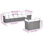 Set de sofás de jardín 8 pzas y cojines ratán sintético gris de , Conjuntos de jardín - Ref: Foro24-3217910, Precio: 489,08 €...