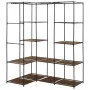 Armario de esquina marrón 130x87x169 cm de vidaXL, Armarios roperos - Ref: Foro24-282450, Precio: 57,14 €, Descuento: %