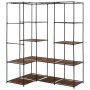 Armario de esquina marrón 130x87x169 cm de vidaXL, Armarios roperos - Ref: Foro24-282450, Precio: 47,34 €, Descuento: %