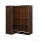 Armario de esquina marrón 130x87x169 cm de vidaXL, Armarios roperos - Ref: Foro24-282450, Precio: 47,34 €, Descuento: %