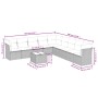 Set de sofás de jardín 10 pzas cojines ratán sintético negro de , Conjuntos de jardín - Ref: Foro24-3249624, Precio: 625,74 €...