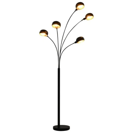 Lámpara de pie negro y dorado 5 x E14 200 cm de vidaXL, Lámparas - Ref: Foro24-282418, Precio: 118,92 €, Descuento: %