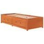 Sofá cama de madera maciza de pino marrón cera 75x190 cm de , Camas y somieres - Ref: Foro24-844480, Precio: 197,04 €, Descue...