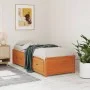 Sofá cama de madera maciza de pino marrón cera 75x190 cm de , Camas y somieres - Ref: Foro24-844480, Precio: 197,04 €, Descue...