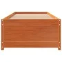 Sofá cama de madera maciza de pino marrón cera 75x190 cm de , Camas y somieres - Ref: Foro24-844480, Precio: 197,04 €, Descue...