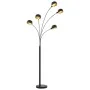 Lámpara de pie negro y dorado 5 x E14 200 cm de vidaXL, Lámparas - Ref: Foro24-282418, Precio: 118,92 €, Descuento: %