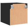 Mesita de noche con puerta de vidrio negro 35x37x35 cm de , Mesitas de noche - Ref: Foro24-836464, Precio: 33,11 €, Descuento: %