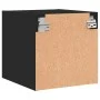 Mesita de noche con puerta de vidrio negro 35x37x35 cm de , Mesitas de noche - Ref: Foro24-836464, Precio: 32,46 €, Descuento: %