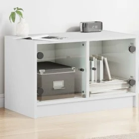TV-Möbel mit weißen Glastüren 68x37x42 cm von , TV-Möbel - Ref: Foro24-836357, Preis: 38,80 €, Rabatt: %