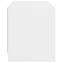 Mueble de TV con puertas de vidrio blanco 68x37x42 cm de , Muebles TV - Ref: Foro24-836357, Precio: 39,16 €, Descuento: %