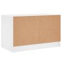 Mueble de TV con puertas de vidrio blanco 68x37x42 cm de , Muebles TV - Ref: Foro24-836357, Precio: 39,16 €, Descuento: %