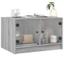 Mesa de centro con puertas de vidrio gris Sonoma 68x50x42 cm de , Mesas de centro - Ref: Foro24-836369, Precio: 45,56 €, Desc...