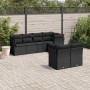 Set de comedor de jardín 7 pzas y cojines ratán sintético negro de , Conjuntos de jardín - Ref: Foro24-3249734, Precio: 513,7...