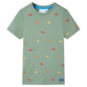 Camiseta de manga corta infantil caqui 140 de , Camisetas para niños - Ref: Foro24-11768, Precio: 9,63 €, Descuento: %