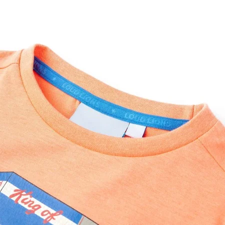 Camiseta de manga corta infantil naranja neón 104 de , Camisetas para niños - Ref: Foro24-11850, Precio: 7,88 €, Descuento: %