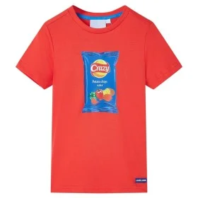 Camiseta de manga corta infantil rojo 140 de , Camisetas para niños - Ref: Foro24-11843, Precio: 7,88 €, Descuento: %
