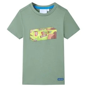 Khaki children's short-sleeved T-shirt 116 by , Kids T-shirts - Ref: Foro24-11836, Price: 7,88 €, Discount: %