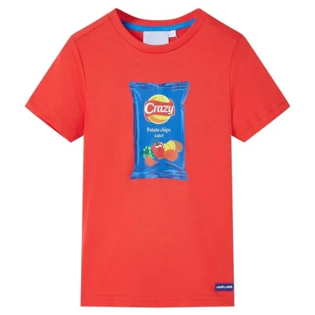 Camiseta de manga corta infantil rojo 104 de , Camisetas para niños - Ref: Foro24-11840, Precio: 7,88 €, Descuento: %