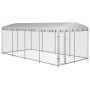 Perrera de exterior con techo 8x4x2,3 m de vidaXL, Casetas y cercados para perros - Ref: Foro24-144937, Precio: 692,25 €, Des...
