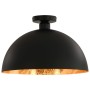 Lámparas de techo 2 uds semiesféricas negro y dorado E27 de vidaXL, Lámparas - Ref: Foro24-50873, Precio: 72,49 €, Descuento: %