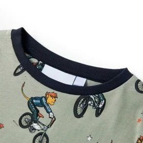 Pijama de manga corta infantil caqui claro 140 de , Pijamas de niños - Ref: Foro24-11868, Precio: 11,24 €, Descuento: %