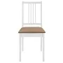 Sillas de comedor con cojines 2 unidades madera maciza blancas de , Sillas de comedor - Ref: Foro24-247634, Precio: 98,86 €, ...