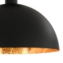 Lámparas de techo 2 uds semiesféricas negro y dorado E27 de vidaXL, Lámparas - Ref: Foro24-50873, Precio: 72,49 €, Descuento: %
