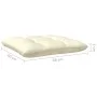 Garten-Ecksofa und Kissen massives Zirbenholz creme von , Modulare Sofas für den Außenbereich - Ref: Foro24-806628, Preis: 11...