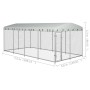 Perrera de exterior con techo 8x4x2,3 m de vidaXL, Casetas y cercados para perros - Ref: Foro24-144937, Precio: 692,25 €, Des...