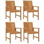 Sillas de comedor para jardín 4 uds madera maciza acacia de , Sillas de jardín - Ref: Foro24-3155975, Precio: 368,31 €, Descu...