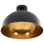 Lámparas de techo 2 uds semiesféricas negro y dorado E27 de vidaXL, Lámparas - Ref: Foro24-50873, Precio: 72,49 €, Descuento: %