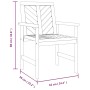 Sillas de comedor para jardín 4 uds madera maciza acacia de , Sillas de jardín - Ref: Foro24-3155975, Precio: 368,31 €, Descu...