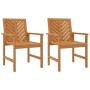 Sillas de comedor de jardín 2 uds madera maciza acacia de , Sillas de jardín - Ref: Foro24-362227, Precio: 188,63 €, Descuent...