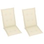 Sillas de jardín reclinables 2 uds madera maciza acacia cojines de , Sillas de jardín - Ref: Foro24-3064700, Precio: 175,83 €...