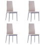 Conjunto de mesa y sillas de comedor 5 piezas color capuchino de , muebles para cocinas y comedores - Ref: Foro24-281701, Pre...