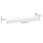 Cojín de banco de jardín tela Oxford crema 200x50x3 cm de , Cojines para sillas y sofás - Ref: Foro24-47609, Precio: 28,33 €,...